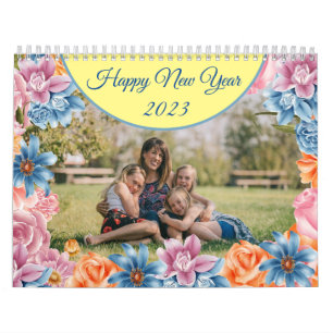 Calendrier Personnalisé Simple Photo Bonne Mémoire De L'Année