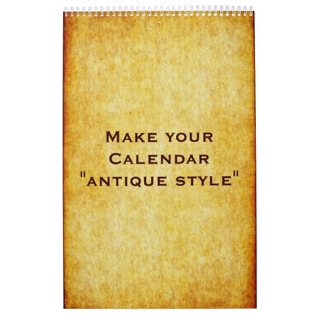 Calendrier personnalisé "STYLE ANTIQUE" + vos phot (Protection)
