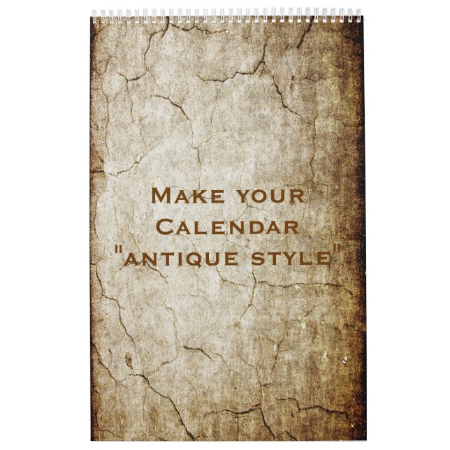 Calendrier personnalisé "STYLE ANTIQUE" + vos phot (Protection)
