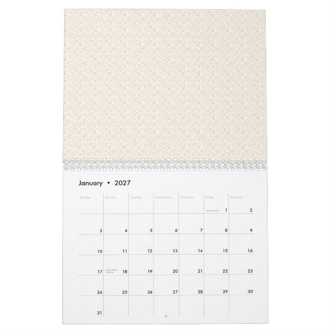 Calendrier personnalisé sur deux pages | Planifica (Jan 2027)