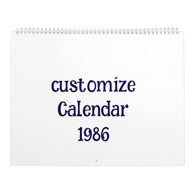 Calendrier personnaliser Grand (Protection)