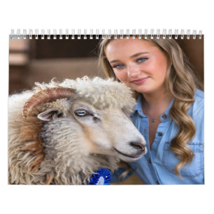 Calendrier Personnaliser la photo de mouton de concours de bé