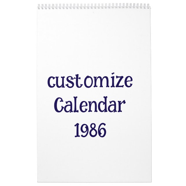 Calendrier personnaliser Medium (Protection)