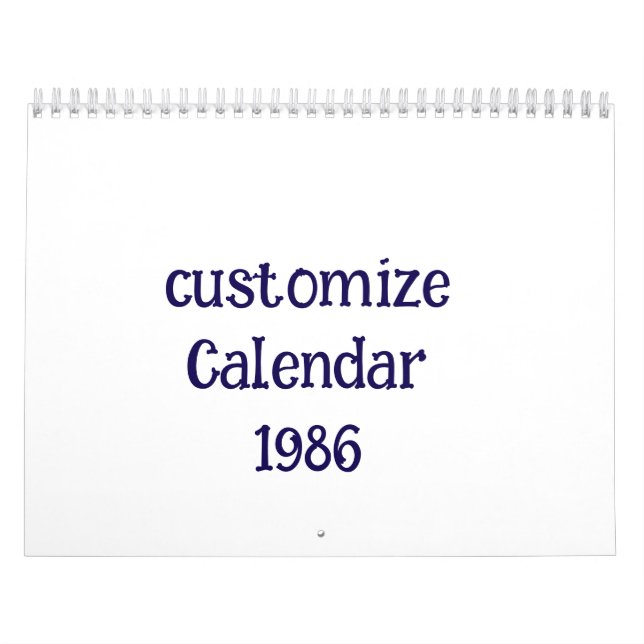 Calendrier personnaliser Medium (Protection)