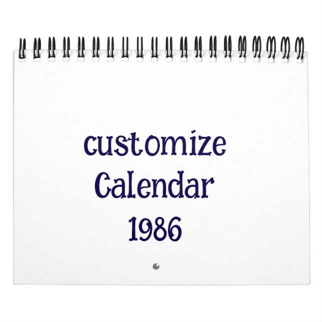 Calendrier personnaliser Medium Deux Page petit (Protection)