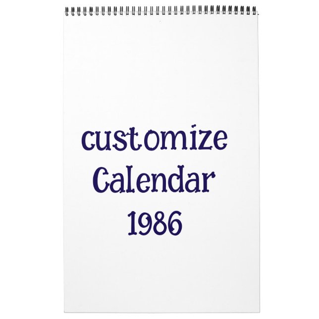 Calendrier personnaliser une page unique  (Protection)