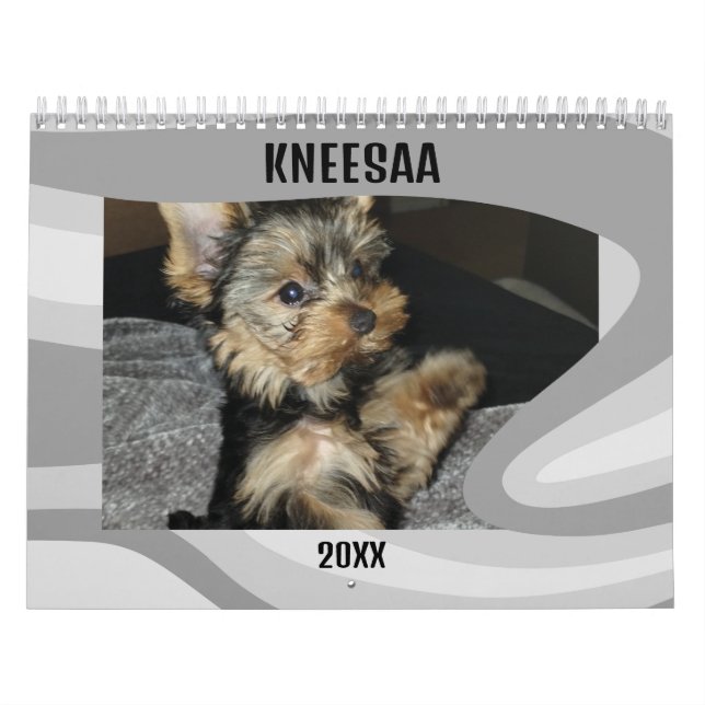 Calendrier Personnalisez-Le ! Gris photo pour animal de compa (Protection)