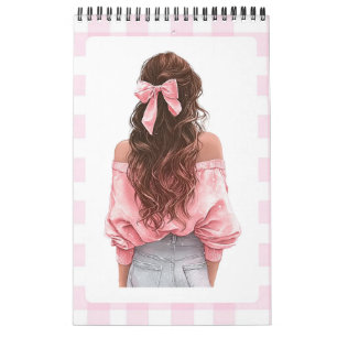 Calendrier Petit Fille Rose 2026
