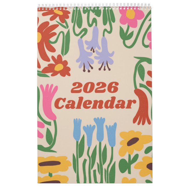 Calendrier petit format 2026 sur une page – Propre (Protection)