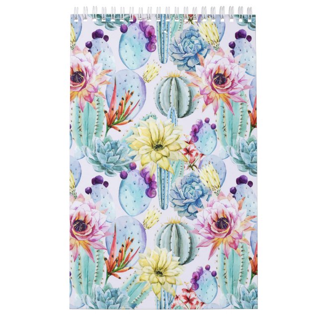 Calendrier Petit Motif Cactus (Protection)