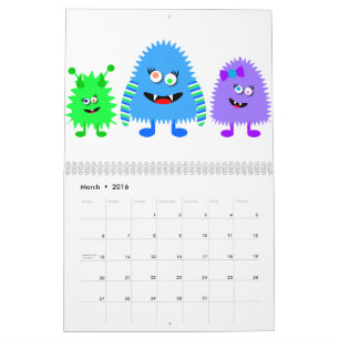 Calendrier Petits monstres mignons