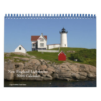 Calendrier phare 2016 de la Nouvelle-Angleterre