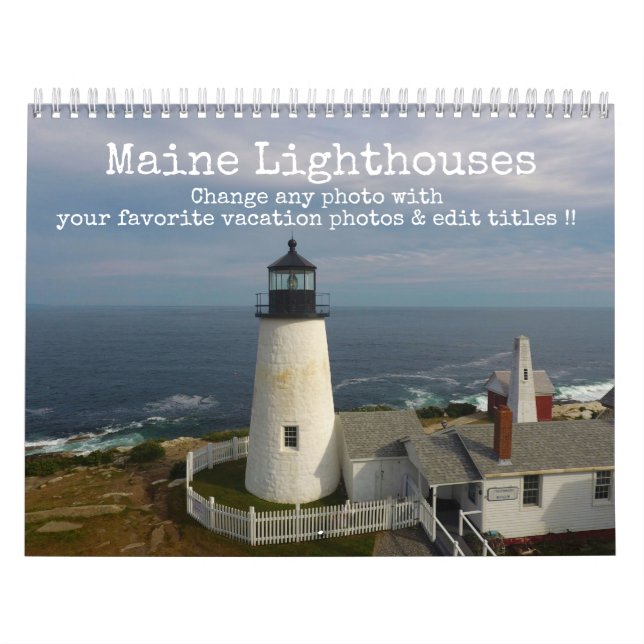 Calendrier Phare photographique de la côte du Maine 2022 (Protection)