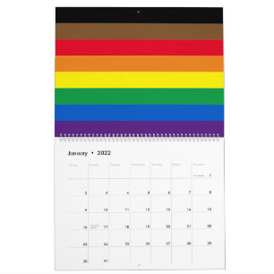 Calendrier Philly Pride diversité drapeau arc-en-ciel