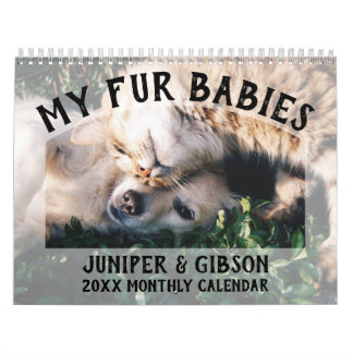 Calendrier photo 2024 : Fourrure Bébés, Animaux do