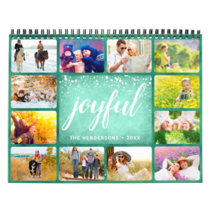 Calendrier photo 2025 Nom de famille Vert