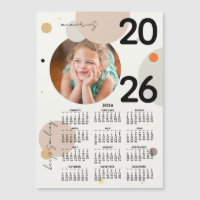 Calendrier Photo 2026 Gardez le Sourire Aimant