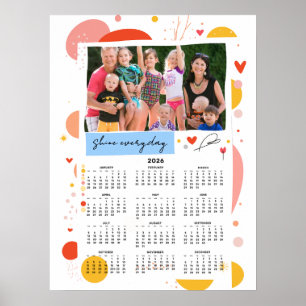 Calendrier Photo 2026 Poster « Illuminez Chaque Jo