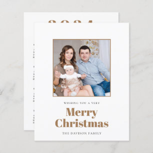 Calendrier photo BUDGET 2024 Joyeuse carte de Noël