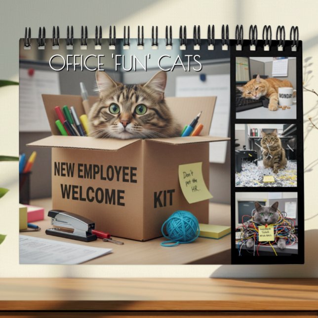 Calendrier Photo Chats Amusants au Bureau 2026 / C (Office Fun Cats Calendar / Business Cats)