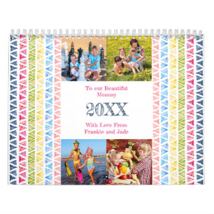 Calendrier Photo Collage, Photos mensuelles et Liste de chose