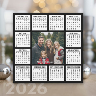 Calendrier - Photo dans la carte de vacances du Ce