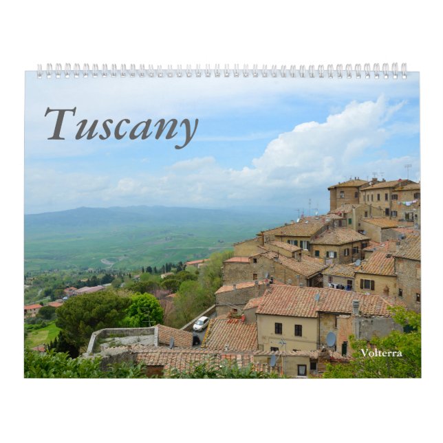 Calendrier photo de 12 mois Toscane, Italie (Protection)