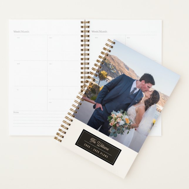 Calendrier photo de cadeau de mariage 2027 Hebdoma (Devant avec enveloppe)