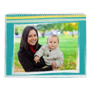 Calendrier Photo de famille moderne simple et colorée