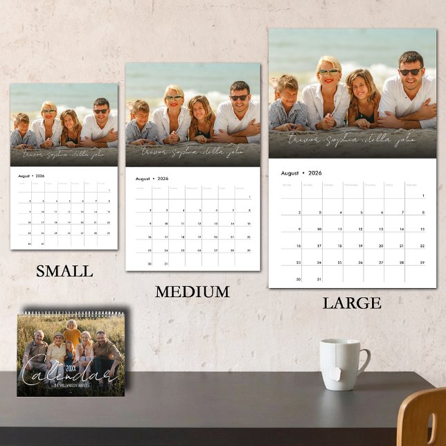 Calendrier Photo de famille personnalisée 2023 (Just change the START DATE to the year/months you want - available in 3 sizes)