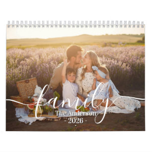 Calendrier Photo de famille personnalisée Sable chaud perso
