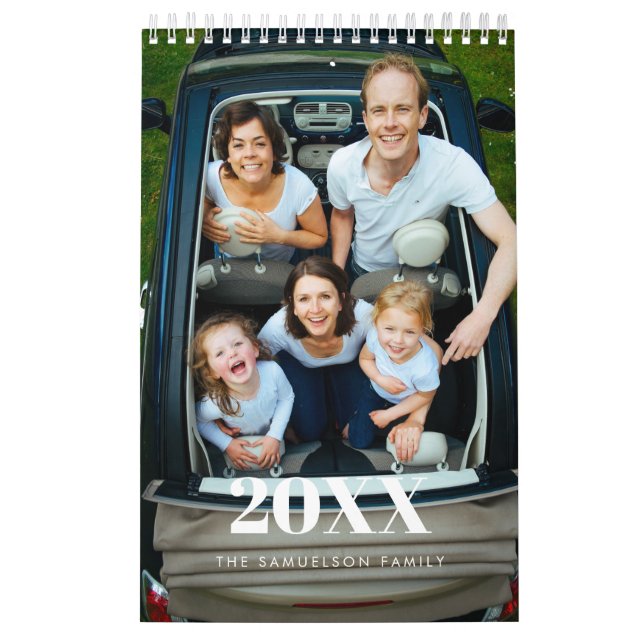 Calendrier Photo de famille rétro 2027 (Protection)