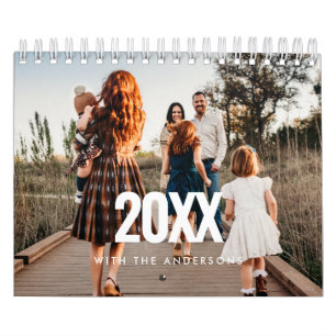 Calendrier Photo de famille simple et moderne 2026