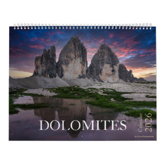 Calendrier Photo de la nature et du paysage des Dolomites 202