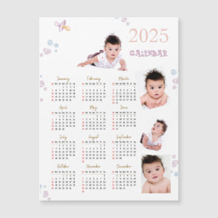 Calendrier Photo de la Première Année de Bébé 2025