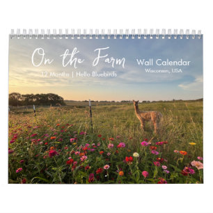 Calendrier photo de la vie à la campagne à la ferm