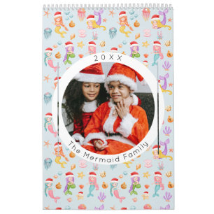 Calendrier Photo de Noël de Mermaid Père Noël