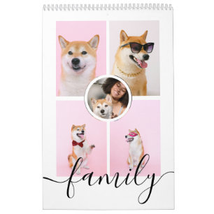Calendrier Photo de votre famille Mois par mois Personnalisée