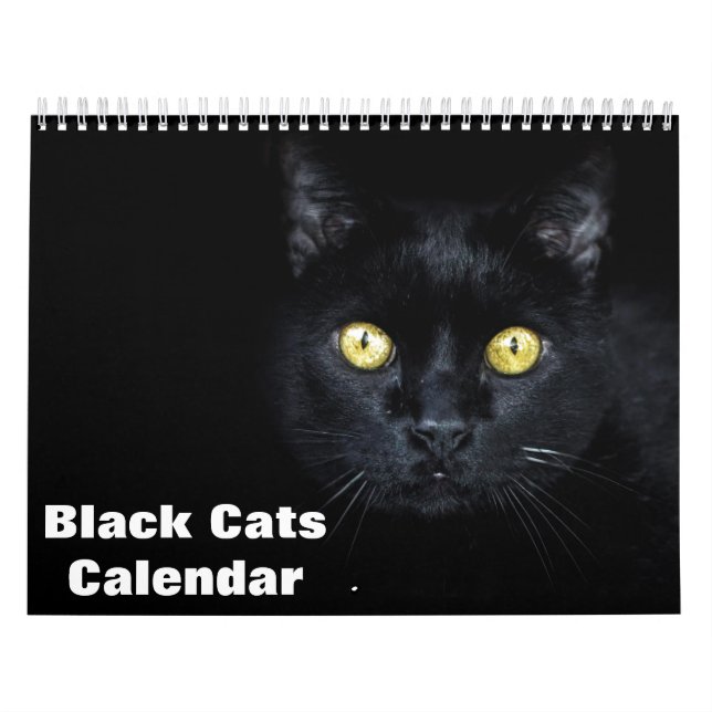 Calendrier photo des chats noirs 2025 (Protection)
