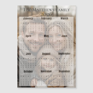 Calendrier photo des fêtes de fin d'année 2026