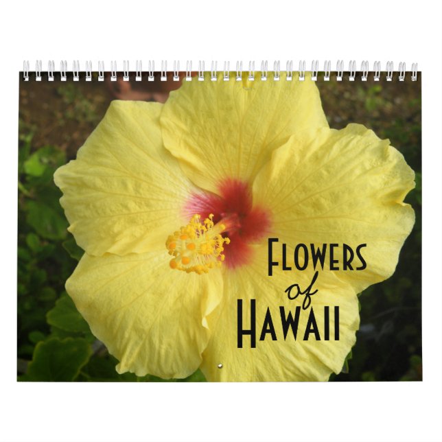 Calendrier photo des fleurs d'Hawaii (Protection)