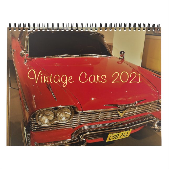 Calendrier photo des voitures Vintage 2021 (Protection)