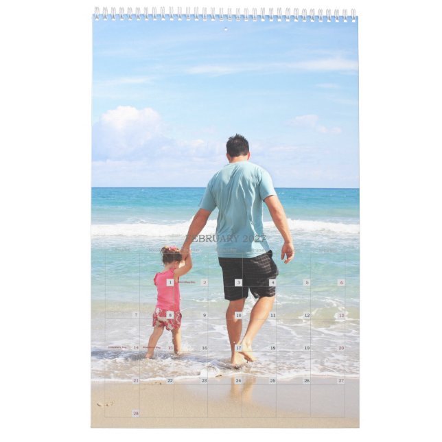 Calendrier photo d'une page (Feb 2027)