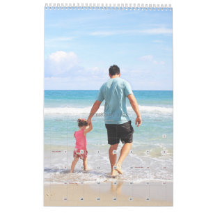 Calendrier photo d'une page