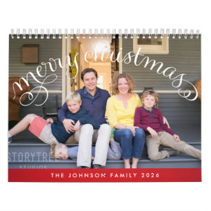 Calendrier photo famille 2026 Joyeux Noël