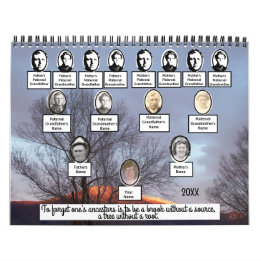 Calendrier Photo Family Tree Douze photos Pittoresques