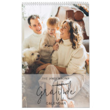 Calendrier photo Gratitude moderne