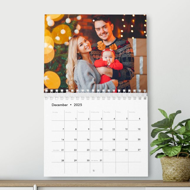 Calendrier Photo Mosaic Mix Collage Family 2025 (Créateur téléchargé)