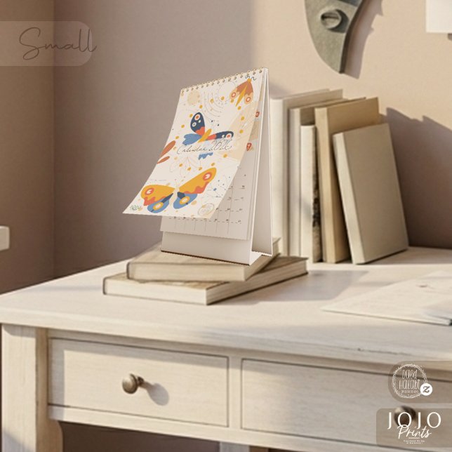 Calendrier Photo Papillons Abstraits Modernes 2026 (Modern Abstract Butterflies Photo Calendar 2026-Small)