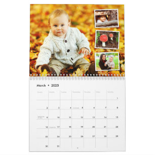 Calendrier photo personnalisé 2024 vacances person